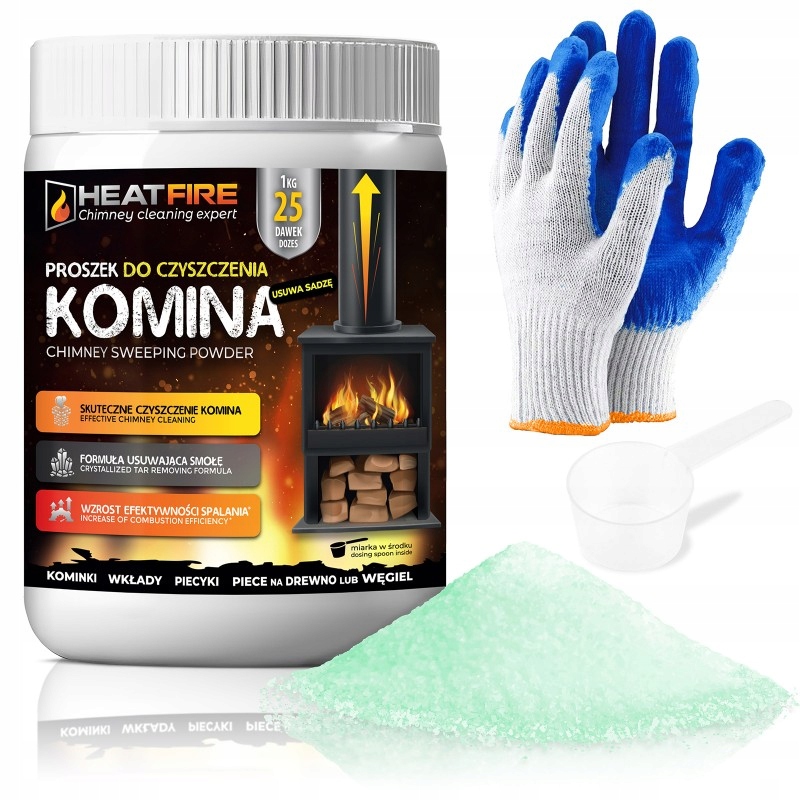 HeatFire prášok na čistenie komínov 1 kg